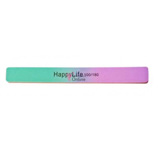 Pila HappyLife dreapta 100/180 pentru unghii Lavabila